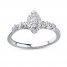 Diamond Engagement Ring 1/3 ct tw 14K White Gold