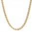 Men's Rope Chain Necklace 14K Yellow Gold 26" Length