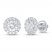 Lab-Created Diamonds by KAY Earrings 1-1/2 ct tw Round 14K White Gold