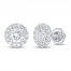 Lab-Created Diamonds by KAY Earrings 1-1/2 ct tw Round 14K White Gold