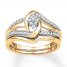 Diamond Bridal Set 1/4 ct tw Round-cut 10K Yellow Gold