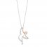 Hallmark Diamonds Necklace 1/10 ct tw Sterling Silver/10K Gold