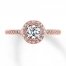 Previously Owned Diamond Engagement Ring 5/8 cttw Round-cut 14K Two-Tone Goldd