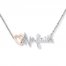 Faith Necklace 1/10 ct tw Diamonds Sterling Silver/10K Gold