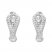 Petite Diamond Huggie Hoop Earrings 1/10 ct tw Sterling Silver