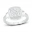 Diamond Ring 1/5 ct tw Round-cut Sterling Silver