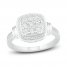 Diamond Ring 1/5 ct tw Round-cut Sterling Silver