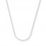 Wheat Chain Necklace 14K White Gold 20" Length