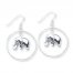 Elephant Earrings Sterling Silver