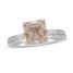 Neil Lane Morganite Engagement Ring 3/8 ct tw Diamonds 14K White Gold