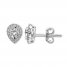 Diamond Earrings 1/4 ct tw Round-cut 10K White Gold