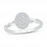 Diamond Ring 1/4 ct tw Round-cut 10K White Gold