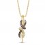Le Vian Diamond Necklace 1/4 ct tw 14K Honey Gold 18"