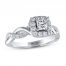Leo Diamond Engagement Ring 3/4 ct tw 14K White Gold
