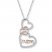 Mom Heart Necklace 1/4 ct tw Diamonds Sterling Silver/10K Gold