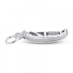 Canoe Charm Sterling Silver
