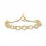 Diamond Bracelet 1/10 ct tw Round-cut 10K Yellow Gold