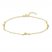Dolphin Anklet 10K Yellow Gold 9"