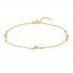 Dolphin Anklet 10K Yellow Gold 9"