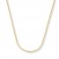 Wheat Chain Necklace 14K Yellow Gold 18" Length