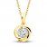Center of Me Diamond Necklace 1/4 ct tw 10K Yellow Gold 18"