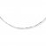 Box Chain Necklace 14K White Gold 20" Length