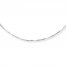Box Chain Necklace 14K White Gold 20" Length