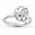 Stackable Flower Ring Sterling Silver