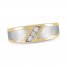 Men's Diamond Wedding Band 1/8 ct tw 10K Yellow Gold