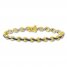 Diamond Infinity Bracelet 1/3 ct tw Sterling Silver/10K Gold