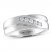 THE LEO Diamond Men's Wedding Band 1/4 ct tw Round-cut 14K White Gold