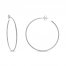 Hoop Earrings 14K White Gold 40mm