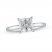 Lab-Created Diamonds by KAY Solitaire Ring 1-1/2 ct tw Princess-Cut 14K White Gold