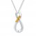 Citrine Infinity Necklace 1/20 ct tw Diamonds Sterling Silver
