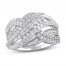Diamond Ring 1 ct tw Round-cut 10K White Gold