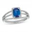 Le Vian Sapphire Ring 1/3 ct tw Diamonds 14K Vanilla Gold