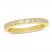 Diamond Anniversary Ring 1/6 ct tw Round/Baguette 10K Yellow Gold