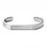 Bulova Open Cuff Bracelet Stainless Steel 6.9"