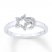 Star & Moon Ring 1/15 ct tw Diamonds Sterling Silver