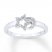Star & Moon Ring 1/15 ct tw Diamonds Sterling Silver