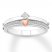 "I Love You" Diamond Ring 1/10 ct tw Sterling Silver/10K Gold