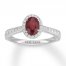 Neil Lane Ruby Engagement Ring 1/2 ct tw Diamonds 14K Gold