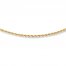 Rope Chain Necklace 14K Yellow Gold 30" Length