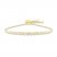 Diamond Bezel Bolo Bracelet 3/4 ct tw Round-cut 10K Yellow Gold