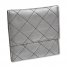 Quilted Jewelry Travel Case Silver-tone Leather