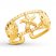 Beach Toe Ring 14K Yellow Gold