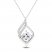 White Topaz Necklace Sterling Silver 18"