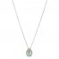 Le Vian Quartz & Diamond Necklace 1/8 ct tw 14K Vanilla Gold 18"