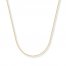 Cable Chain Necklace 14K Yellow Gold 24" Length