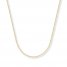 Cable Chain Necklace 14K Yellow Gold 24" Length